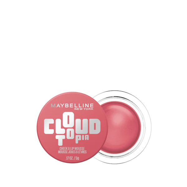 Maybelline Cloudtopia Blush for Cheeks and Lip Mousse, Ultra-Vivid, Pigmented Formula for Up to 14HR of Blush and Lip Makeup Color (04 Pink Day Dream)