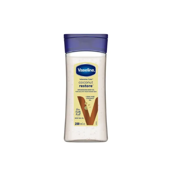 Vaseline Body Gel Oil Coconut Restore