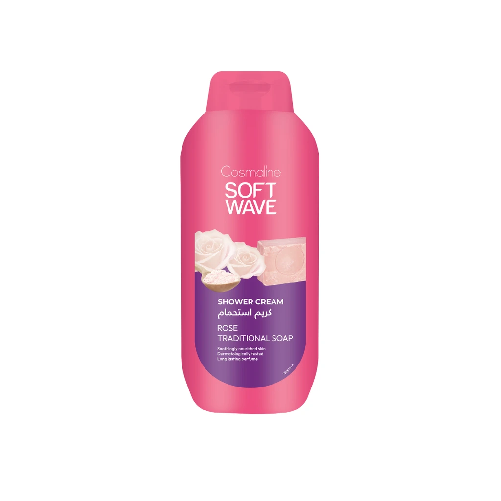 Soft Wave Rose Traditional Soap Shower Cream 650ML