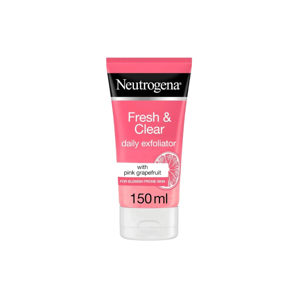 Neutrogena Fresh & Clear Daily Exfoliator, Pink Grapefruit & Vitamin C, 150ml