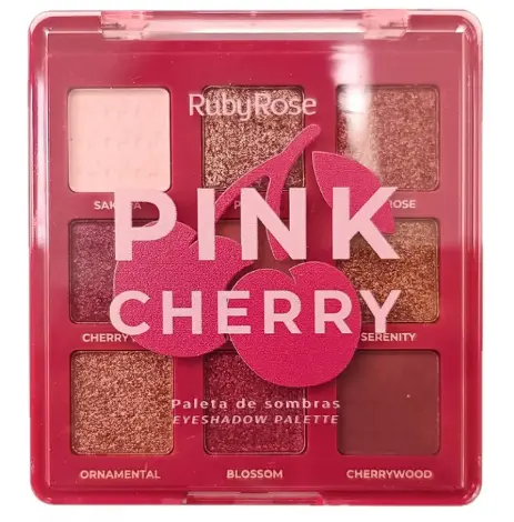 Ruby Rose Pink Cherry Eyeshadow Palette Pink E2202