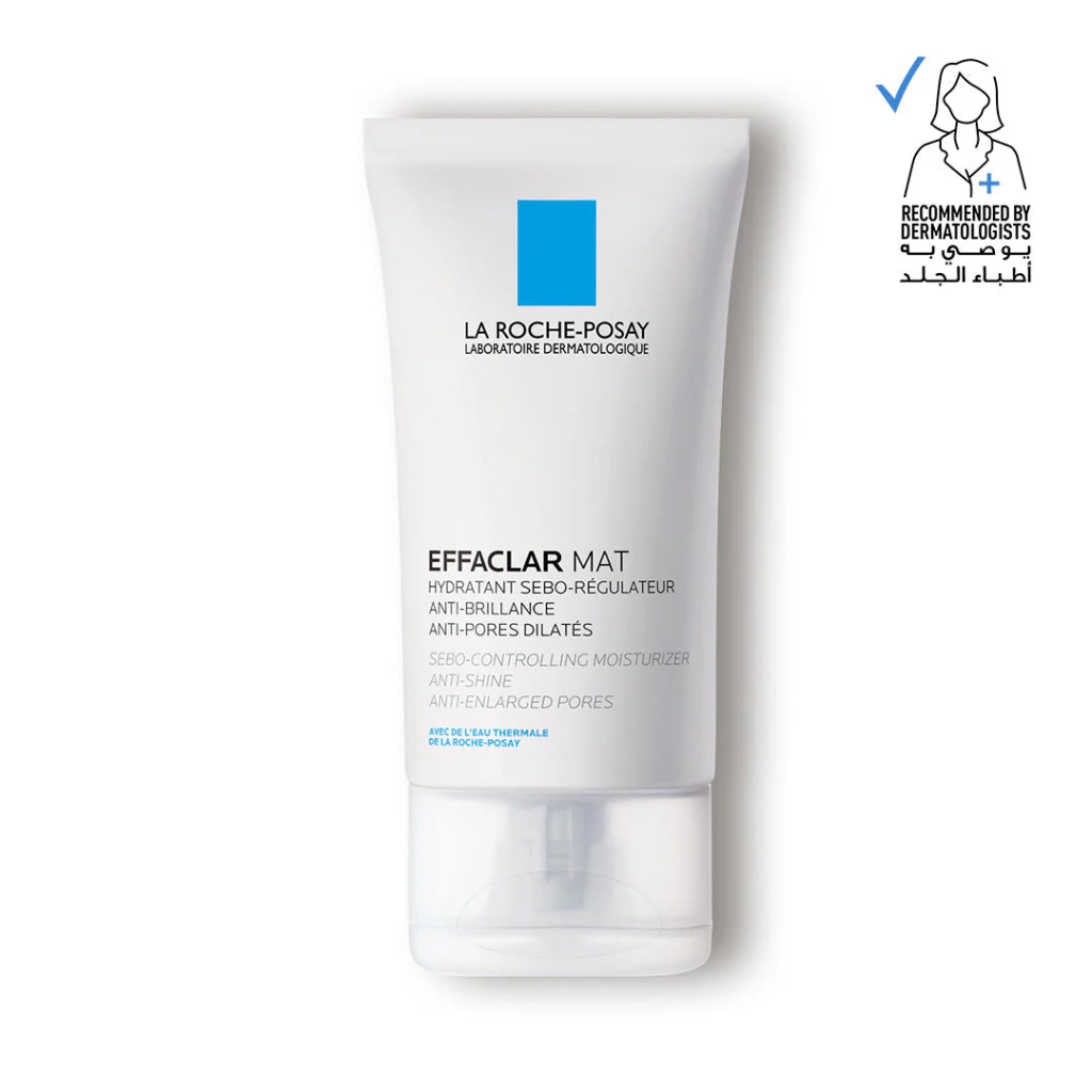 La Roche-Posay Effaclar MAT Mattifying Face Moisturizer; Face Moisturizing Cream Combating Shine & Reducing Pore Size for Acne-Prone Dry and Oily Skin 40ML