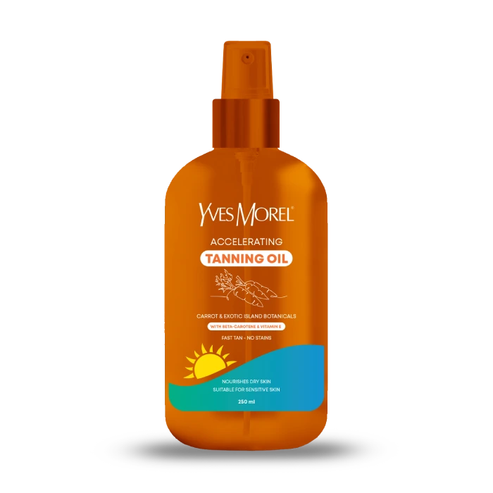 Yvesmorel Accelerating Tanning Oil – Carrot and Exotic Island Botanicals