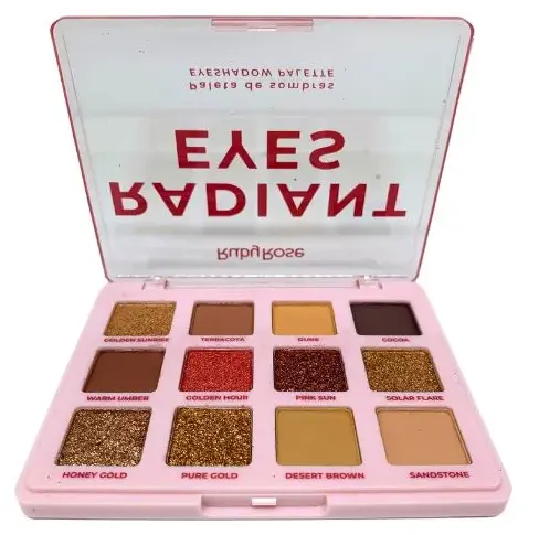 Ruby Rose Radiant Eyes Eyeshadow Palette Pink E-2201