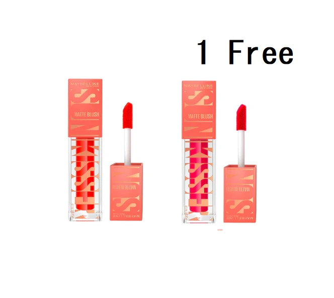 Maybelline Sunkisser 12H Longwear Multi-use Matte Liquid Blush, Buy 1 Get 1 Free(Random Color)