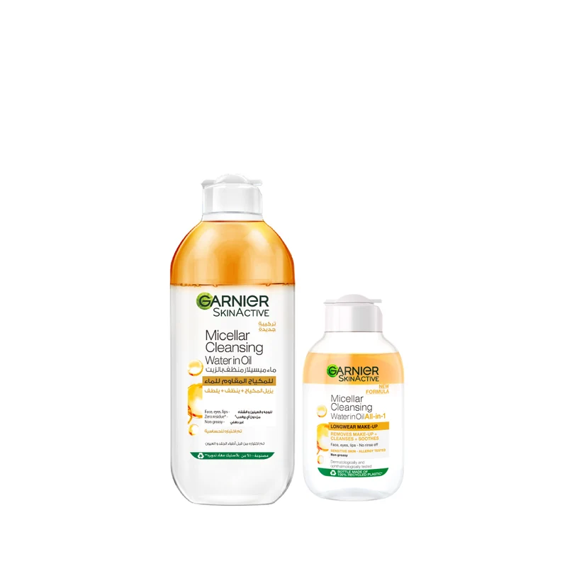 Garnier Micellar Water Oil-Infused Mini & Maxi Bundle At 15% Off