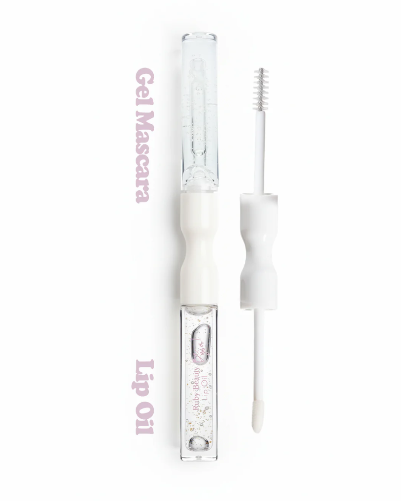 Ruby Beauty - 2-in-1 Lip Oil & Gel Mascara – Clear