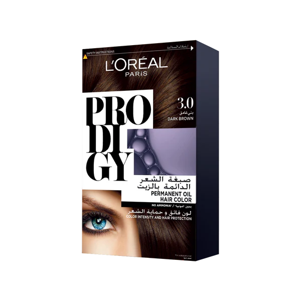 L'Oréal Paris Prodigy Extraordinary Natural Permanent Hair Color (1.0 Black)